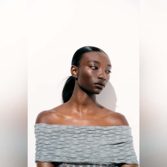 NWT OFF THE SHOULDER LACE BODYSUIT BY ZARA - Picture 4 of 7